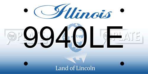 9940LE Illinois License Plate