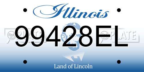 99428EL Illinois License Plate