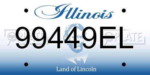 99449EL Illinois License Plate