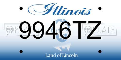 9946TZ Illinois License Plate