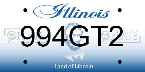 994GT2 Illinois License Plate