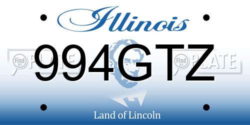 994GTZ Illinois License Plate
