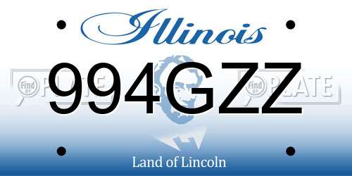 994GZZ Illinois License Plate