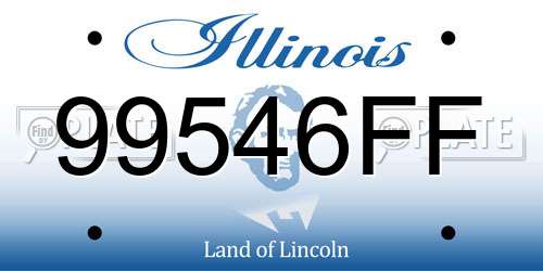 99546FF Illinois License Plate