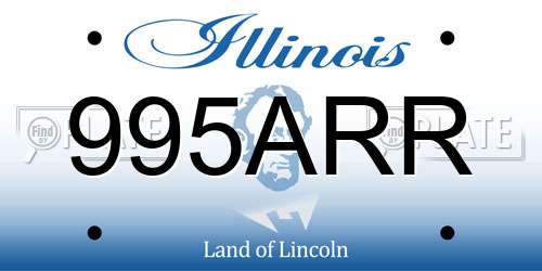 995ARR Illinois License Plate