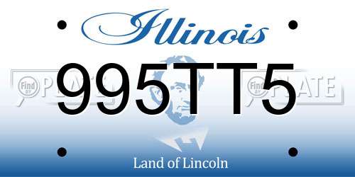 995TT5 Illinois License Plate