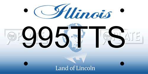 995TTS Illinois License Plate