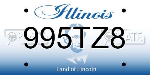995TZ8 Illinois License Plate
