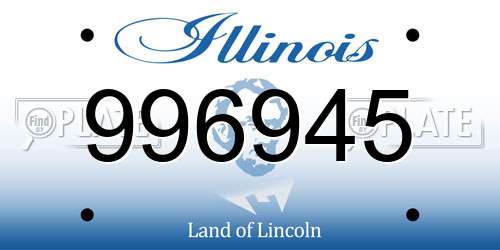 996945 Illinois License Plate