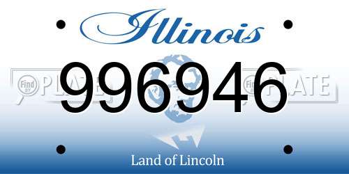 996946 Illinois License Plate
