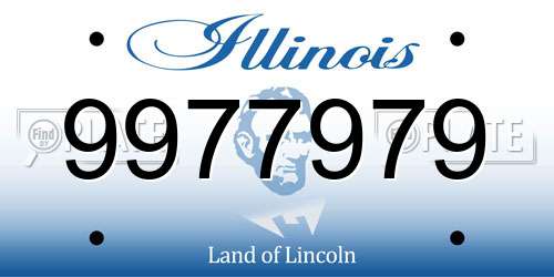9977979 Illinois License Plate