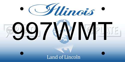 997WMT Illinois License Plate