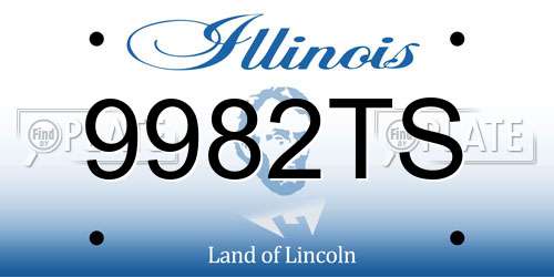 9982TS Illinois License Plate