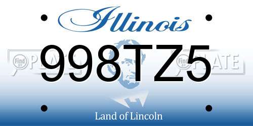 998TZ5 Illinois License Plate