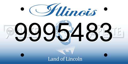 9995483 Illinois License Plate