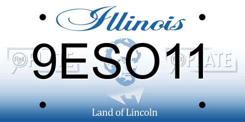 9ESO11 Illinois License Plate