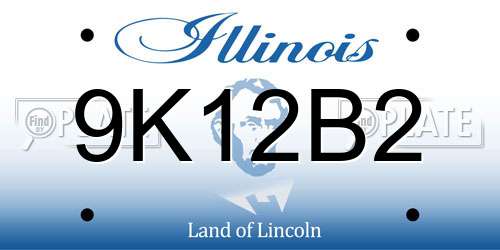 9K12B2 Illinois License Plate