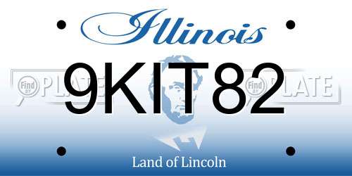 9KIT82 Illinois License Plate