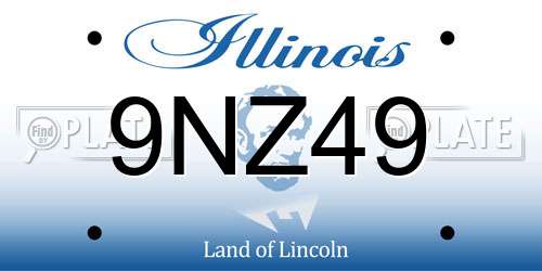 9NZ49 Illinois License Plate