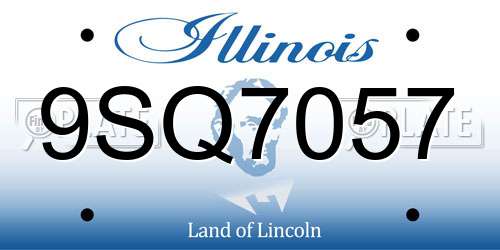 9SQ7057 Illinois License Plate