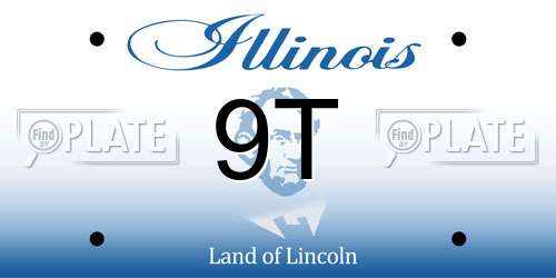 9T Illinois License Plate