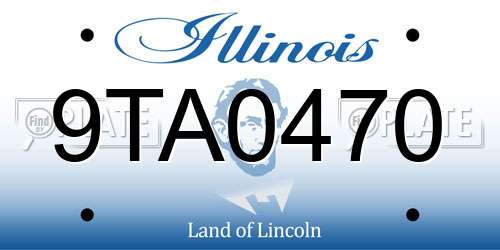 9TA0470 Illinois License Plate