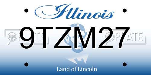 9TZM27 Illinois License Plate