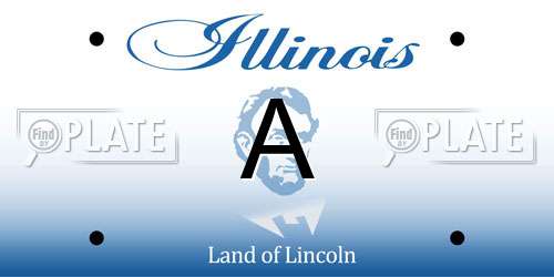 A Illinois License Plate
