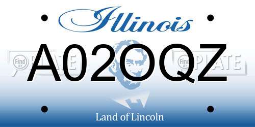A02OQZ Illinois License Plate