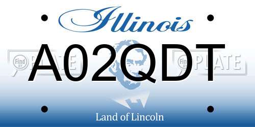 A02QDT Illinois License Plate