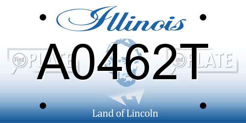 A0462T Illinois License Plate
