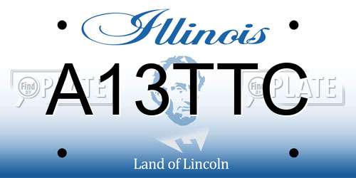 A13TTC Illinois License Plate