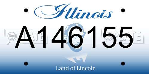 A146155 Illinois License Plate
