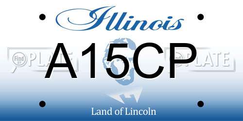 A15CP Illinois License Plate