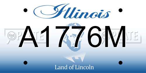 A1776M Illinois License Plate