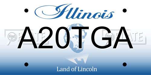 A20TGA Illinois License Plate