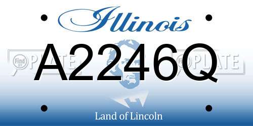 A2246Q Illinois License Plate