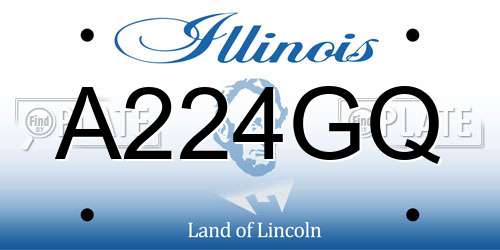 A224GQ Illinois License Plate