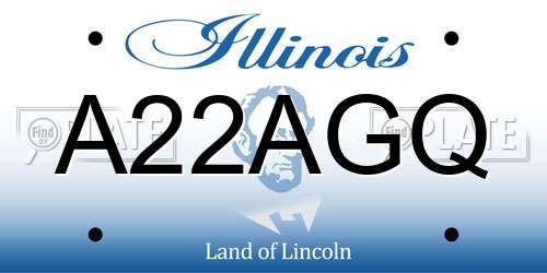 A22AGQ Illinois License Plate