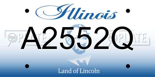A2552Q Illinois License Plate