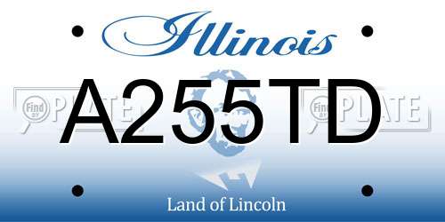 A255TD Illinois License Plate
