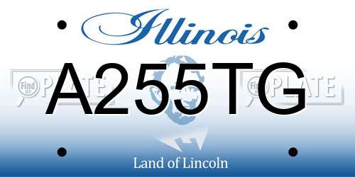 A255TG Illinois License Plate