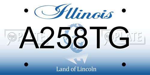 A258TG Illinois License Plate