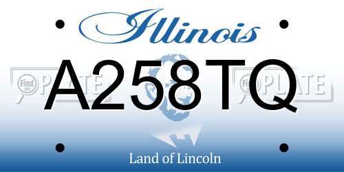 A258TQ Illinois License Plate