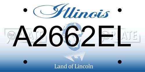 A2662EL Illinois License Plate