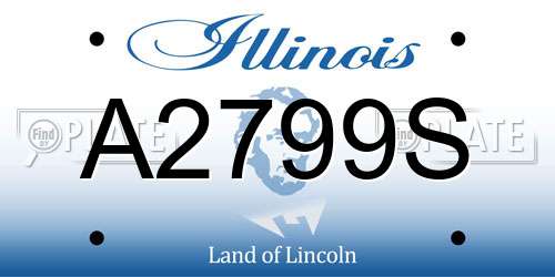 A2799S Illinois License Plate