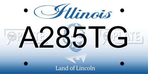 A285TG Illinois License Plate