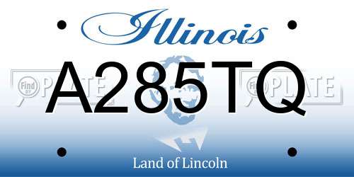 A285TQ Illinois License Plate