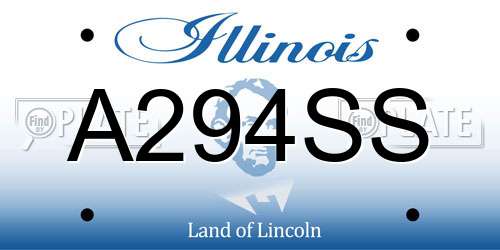 A294SS Illinois License Plate