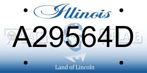 A29564D Illinois License Plate